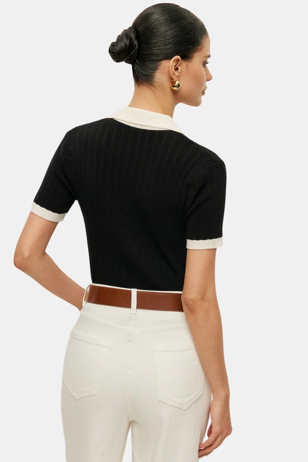 Élise – Knitted Polo Top
