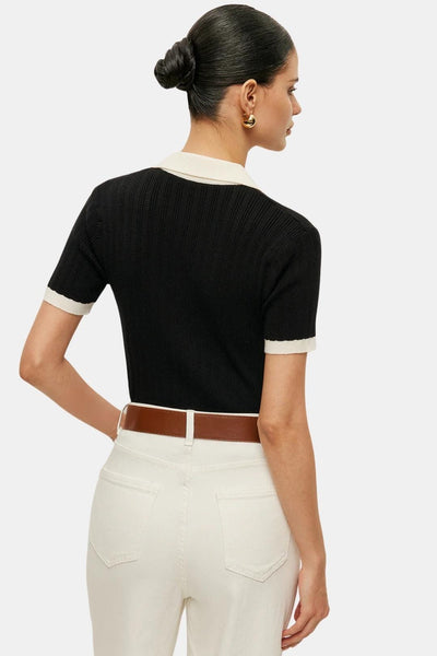 Élise – Knitted Polo Top